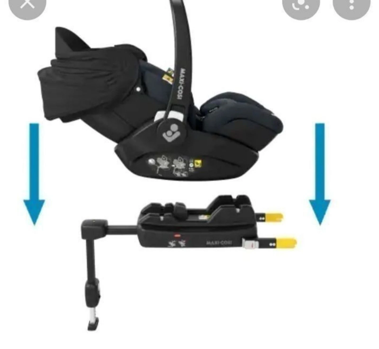NEUF maxi cosy emballé isofix marble